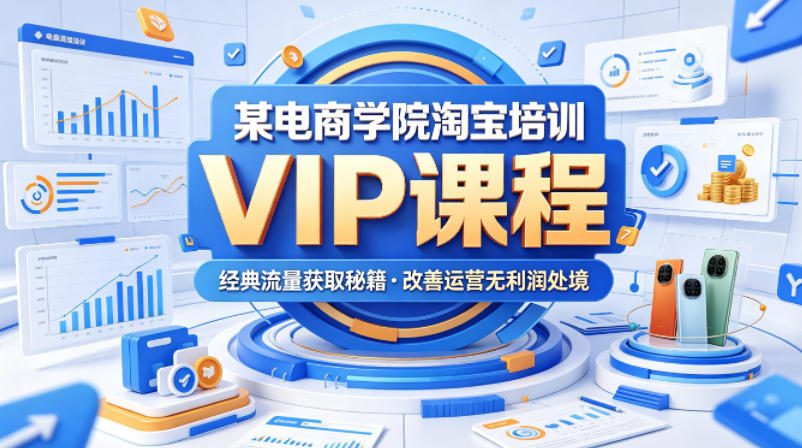 某电商学院淘宝培训VIP课程，各种经典有用的流量获取秘籍，改善运营产品没利润的处境（2026年6月）-洛柒笔记