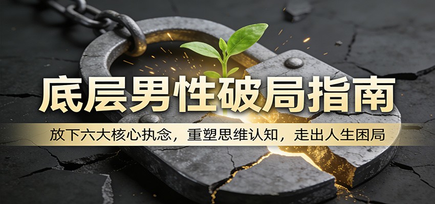 底层男性破局指南：放下六大核心执念，重塑思维认知，走出人生困局-洛柒笔记