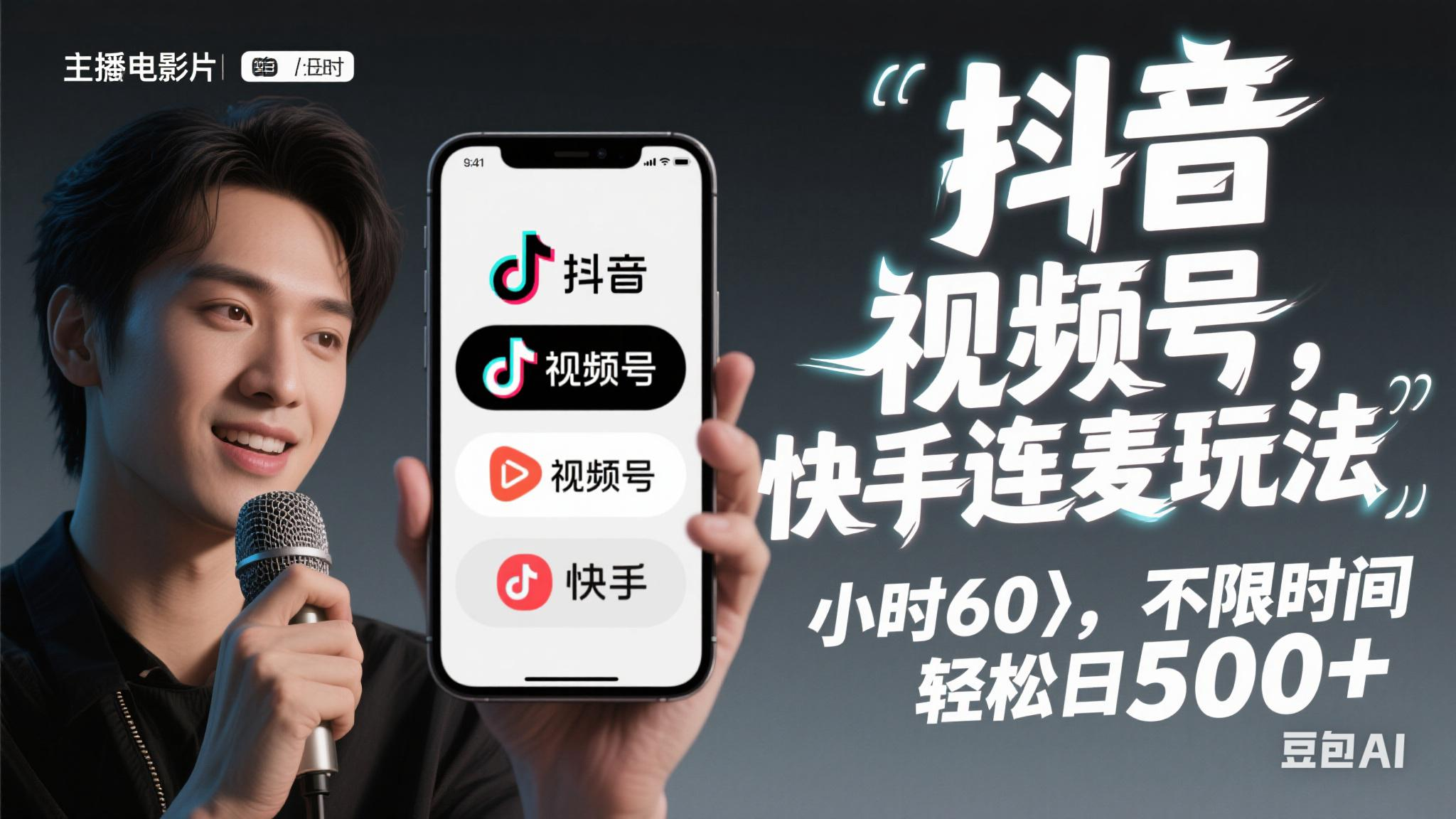 （14899期）抖音，快手，视频号无脑连麦玩法！快速入门，单日稳冲1000+-洛柒笔记