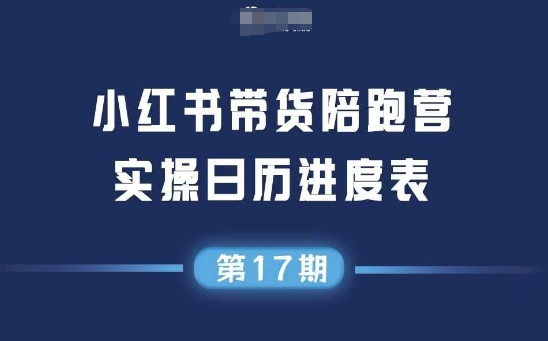 小红书第17期带货陪跑营，不囤货，无不直播，无不投流，通过选品+笔记内容+测品+笔记铺量+矩阵运营打爆款-洛柒笔记
