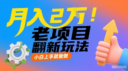 月入2W！老项目翻新玩法，小白上手就能做，非常容易上手-洛柒笔记
