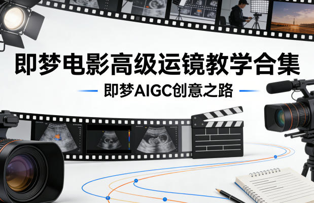 即梦电影高级运镜教学合集，即梦AIGC创意之路-洛柒笔记