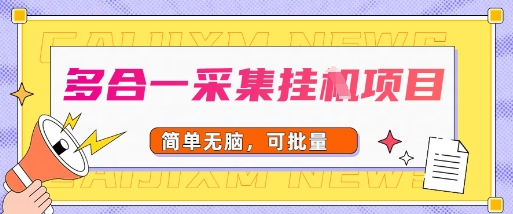 多合一采集项目，无脑操作，简单批量-洛柒笔记