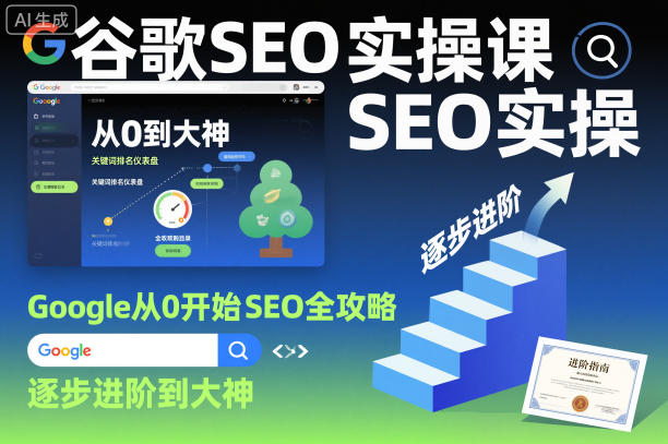 谷歌SEO实操课，Google从0开始SEO全攻略，逐步进阶到大神（更新26年）-洛柒笔记