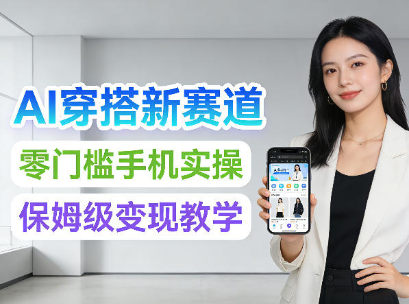 2026年AI穿搭新赛道，零门槛手机实操，保姆级变现教学-洛柒笔记