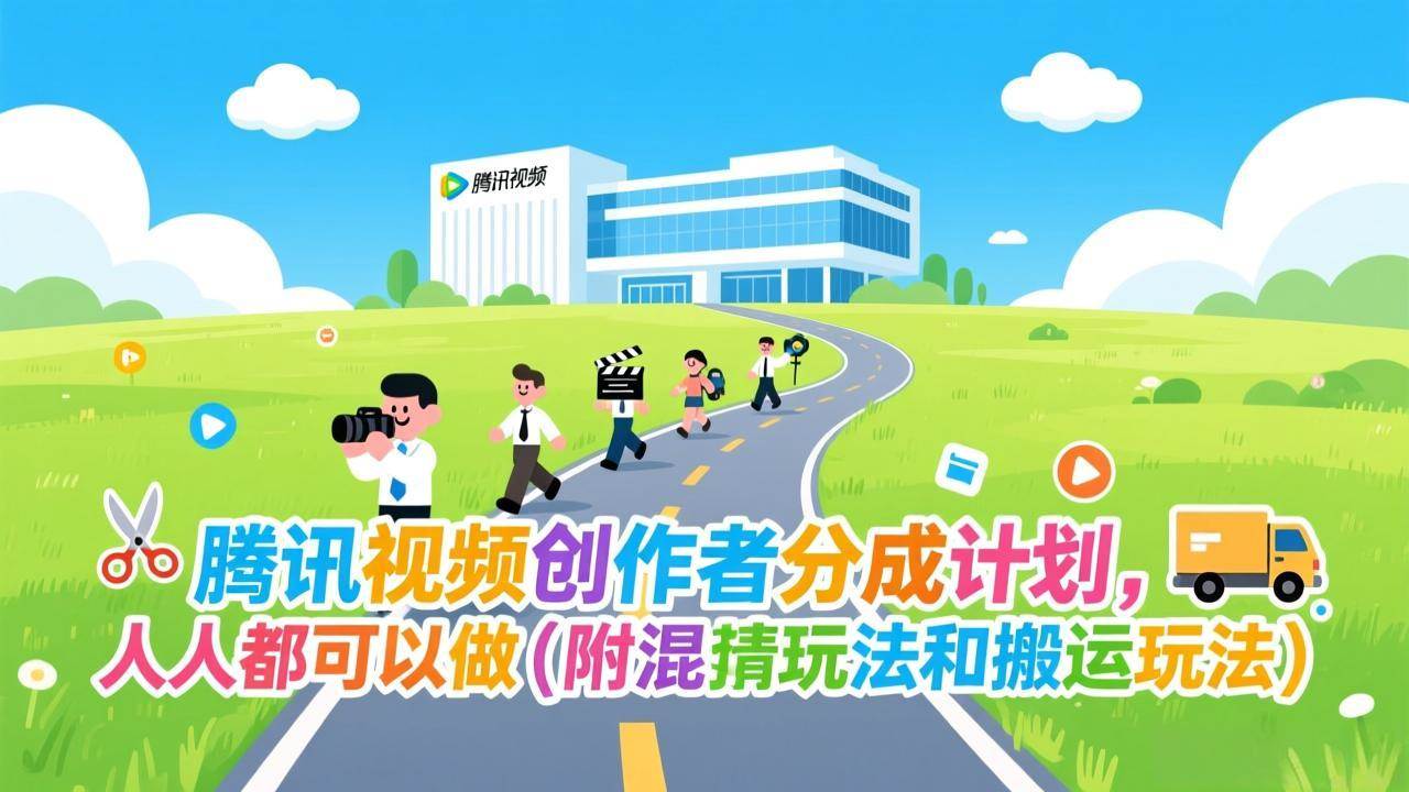 （17137期）腾讯视频创作者分成计划，人人都可以做（附混剪玩法和搬运玩法）-洛柒笔记
