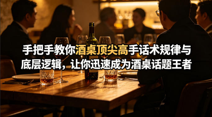 付费文章：手把手教你酒桌顶尖高手话术规律与底层逻辑，让你迅速成为酒桌话题王者(二十年全网独家经验分享)-洛柒笔记