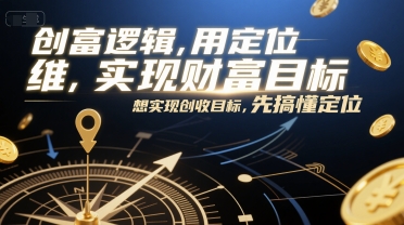 创富逻辑，用定位思维实现财富目标，想实现创收目标，先搞懂定位-洛柒笔记