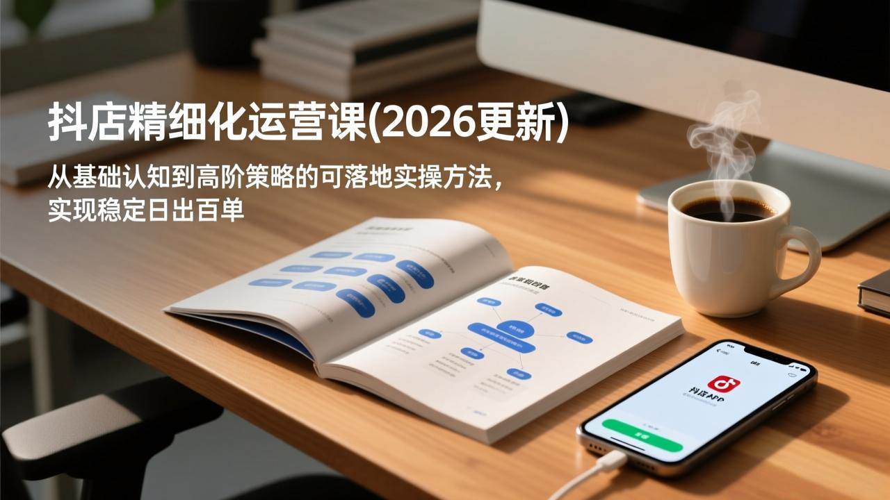 （18421期）抖店精细化运营课(更新5月)，从基础认知到高阶策略的可落地实操方法，实现稳定日出百单-洛柒笔记