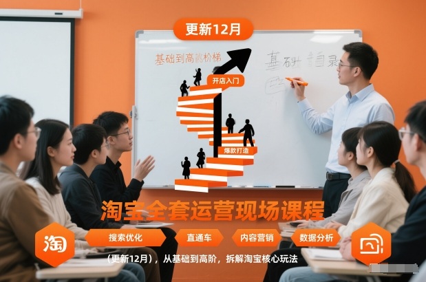 淘宝全套运营现场课程（更新12月），从基础到高阶，拆解淘宝核心玩法-洛柒笔记