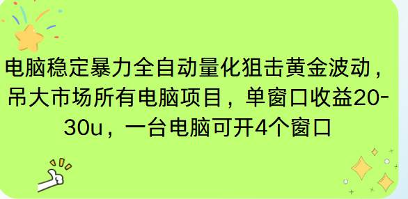 （16737期）电脑EA策略挂机项目单窗口收益20-30u，单电脑可挂5-10个窗口收益稳健4位数-洛柒笔记