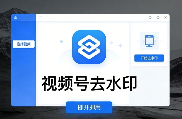 视频号去水印软件，电脑软件，即开即用-洛柒笔记