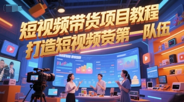 短视频带货项目教程，打造短视频带货第一队伍-洛柒笔记