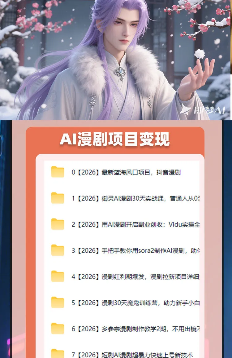 即梦AI动漫影视剧oiioii生成视频提示词分镜运镜可灵豆包制作教程-洛柒笔记