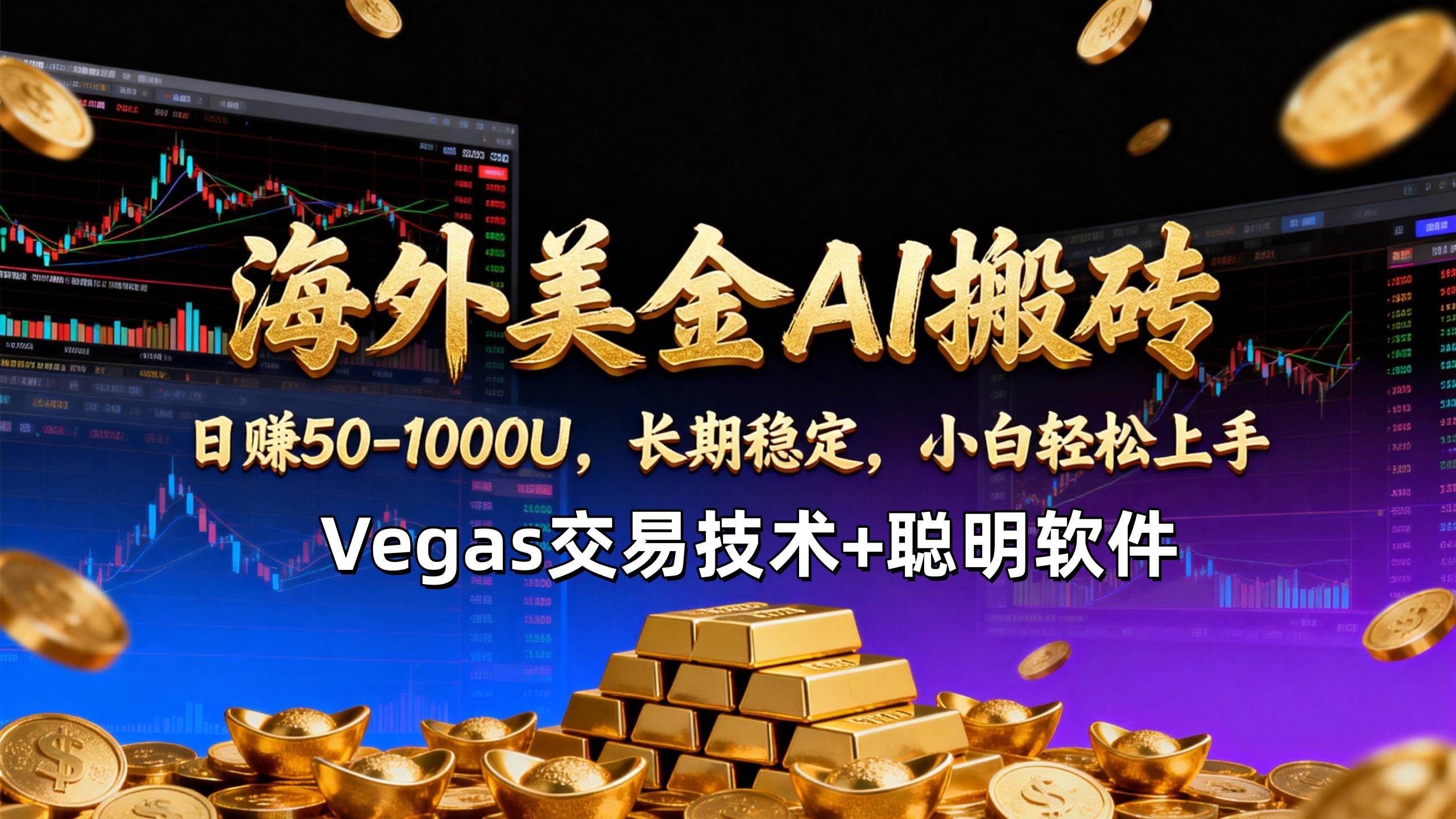 （17143期）【海外美金AI搬砖】Vegas交易技术+聪明软件，日赚50-1000U，长期稳定，小白轻松上手。-洛柒笔记