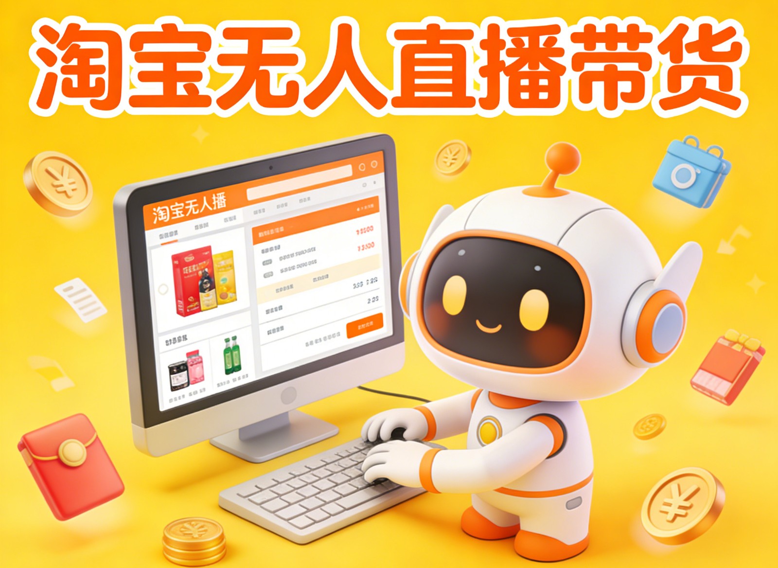 淘宝无人直播带货，24小时自动卖货，月佣金1W+，不违规不封号，不用露脸-洛柒笔记