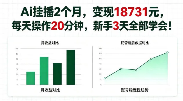 Ai挂播2个月，变现18731，每天操作20分钟新手3天学会！-洛柒笔记
