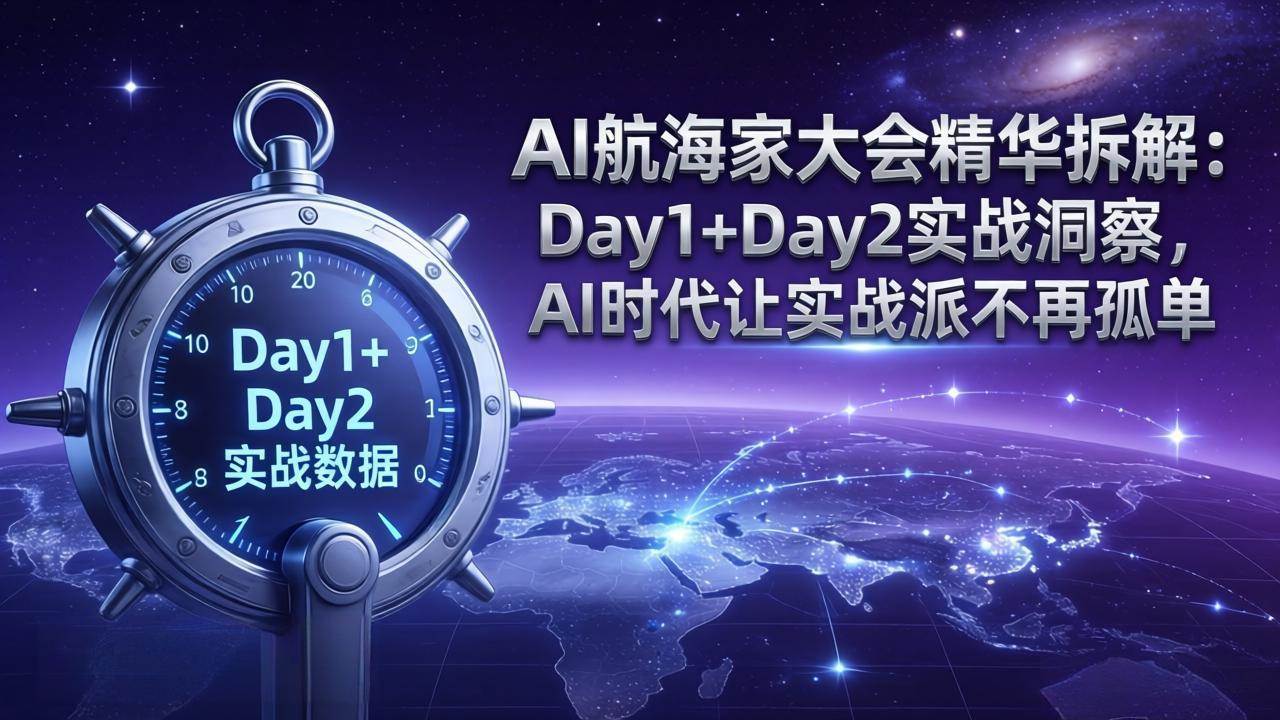 （17867期）AI航海家大会精华拆解：Day1+Day2实战洞察，AI时代让实战派不再孤单-洛柒笔记