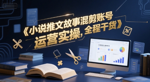 小说推文故事混剪账号运营实操，全程干货-洛柒笔记