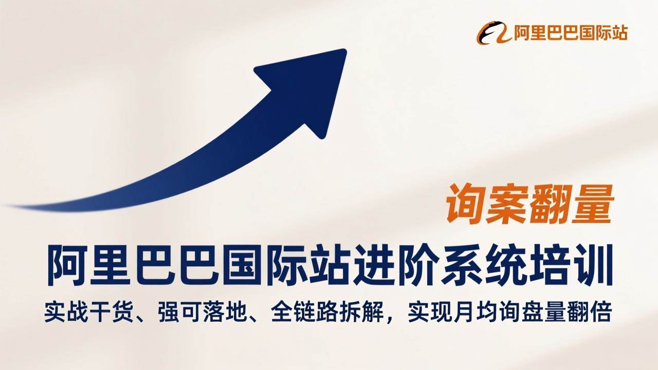 （17335期）阿里巴巴国际站进阶系统培训，实战干货、强可落地、全链路拆解，实现月均询盘量翻倍-洛柒笔记