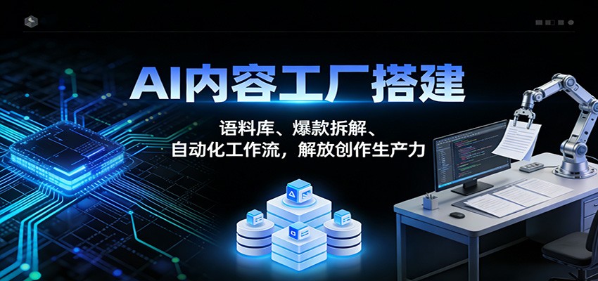 AI内容工厂搭建：语料库、爆款拆解、自动化工作流，解放创作生产力-洛柒笔记