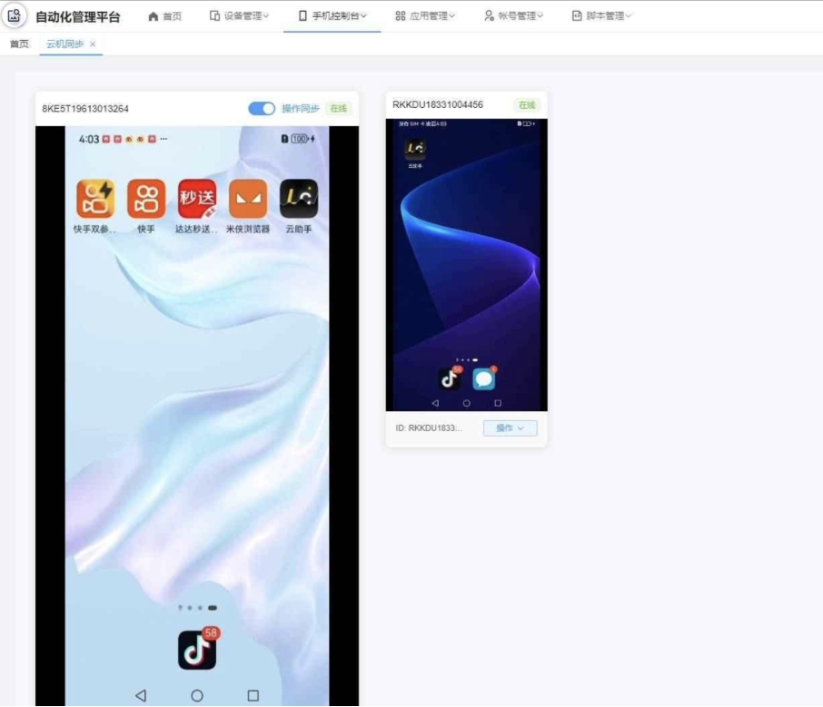 云手机群控系统源码 云手机多开群控 自动化管理程序源码-洛柒笔记