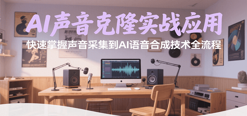 AI声音克隆实战应用，快速掌握声音采集到AI语音合成技术全流程-洛柒笔记
