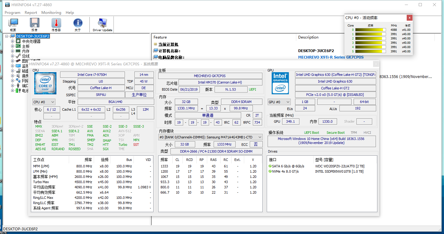 HWiNFO硬件检测工具v8.28绿色版-洛柒笔记