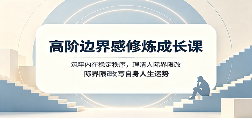 高阶边界感修炼成长课：筑牢内在稳定秩序，理清人际界限改写自身人生运势-洛柒笔记