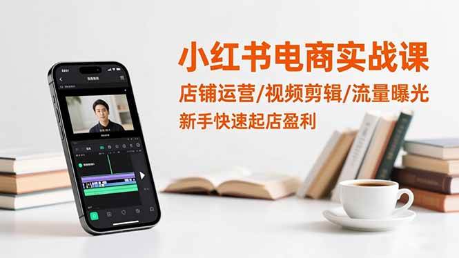 （16536期）小红书电商实战课：店铺运营/视频剪辑/流量曝光，新手快速起店盈利-洛柒笔记