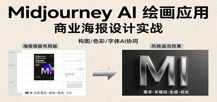 Midjourney AI绘画应用，关键词指令解析、漫画头像制作、海报设计、3D人物生成等-洛柒笔记