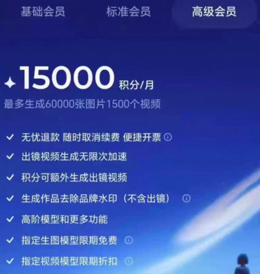 撸即梦积分技术，499充值得15000积分技术，效果自测，不保证百分百-洛柒笔记