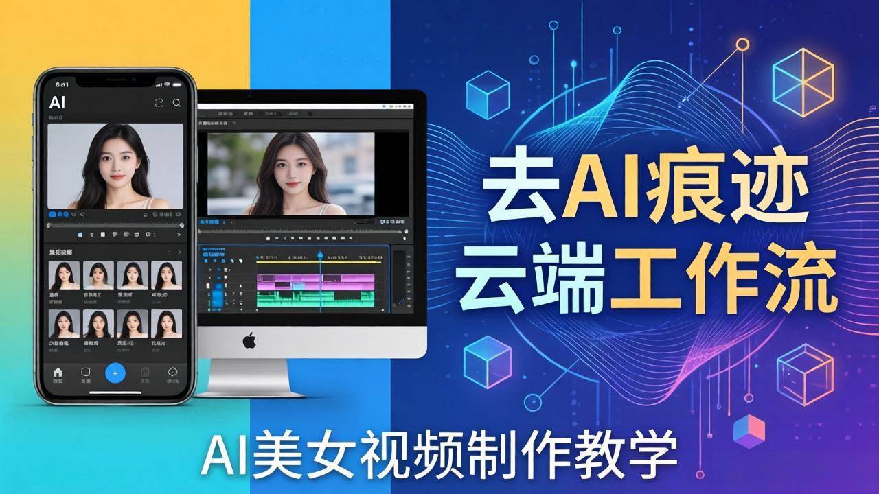 （17928期）AI美女视频制作教学：去AI痕迹，云端工作流出图，手机电脑均可，不需要配置-洛柒笔记