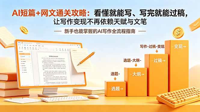 （19655期）AI短篇+网文通关攻略-更新：看懂就能写、写完就能过稿，让写作变现不再依赖天赋与文笔-洛柒笔记