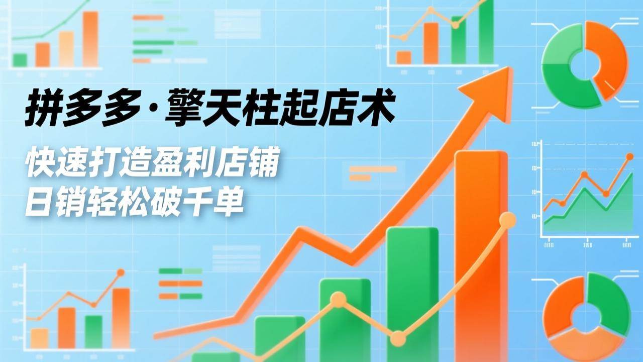 （17715期）拼多多·擎天柱起店术3.0(更新)，爆流布局、利润起飞、不断流，快速打造盈利店铺，日销破千单-洛柒笔记