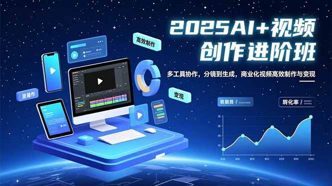 （16622期）AI+视频创作进阶班：多工具协作，分镜到生成，商业化视频高效制作与变现-洛柒笔记