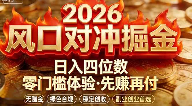 （17631期）2026美金对冲套利，无赠金对冲策略保驾护航，低门槛易上手实操。单人单日收益2000+-洛柒笔记