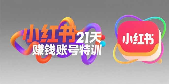小红书21天赚钱账号特训：黄金定位技巧，高转粉文案创作，科学引流策略-洛柒笔记
