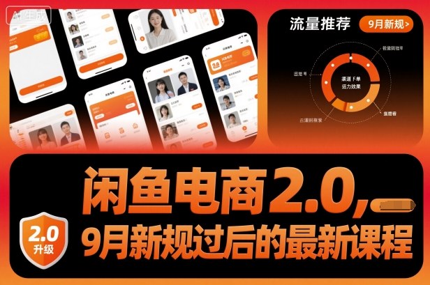 闲鱼电商2.0，9月新规过后的最新课程-洛柒笔记