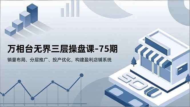 （16769期）万相台无界三层操盘课-75期，销量布局、分层推广、投产优化，构建盈利店铺系统-洛柒笔记
