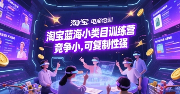淘宝蓝海小类目训练营， 竞争小，可复制性强-洛柒笔记