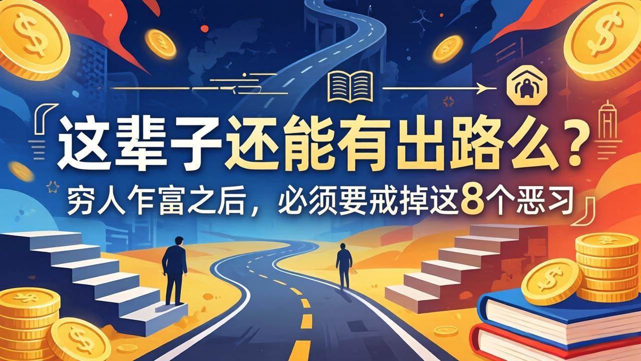 （18214期）关于人生两篇付费文章【这辈子还能有出路么？】【穷人乍富之后，必须要戒掉这8个恶习】-洛柒笔记