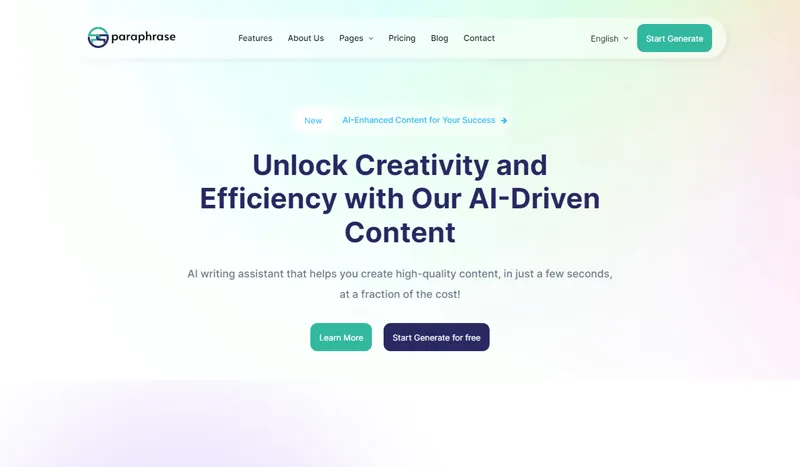 Bootstrap响应式AI写作助手官网源码-洛柒笔记