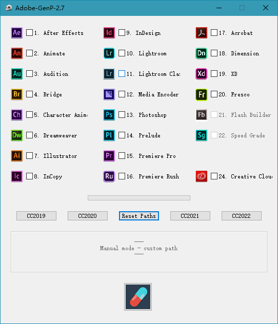 Adobe 通杀补丁 GenP/Zii-洛柒笔记
