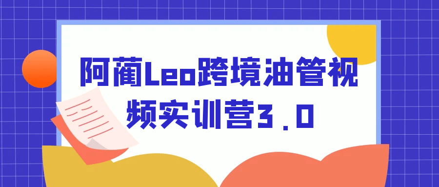 阿蔺Leo跨境油管视频实训营3.0-洛柒笔记