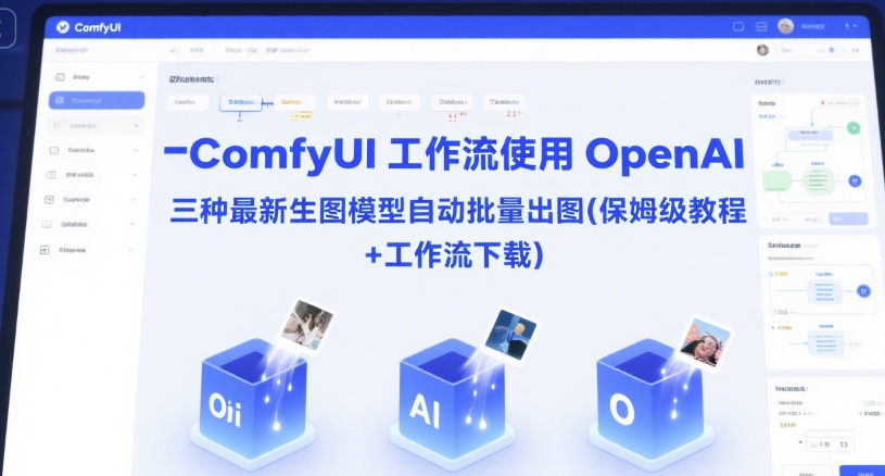 ComfyUI 工作流使用 OpenAI 三种最新生图模型自动批量出图(保姆级教程+工作流下载)-洛柒笔记