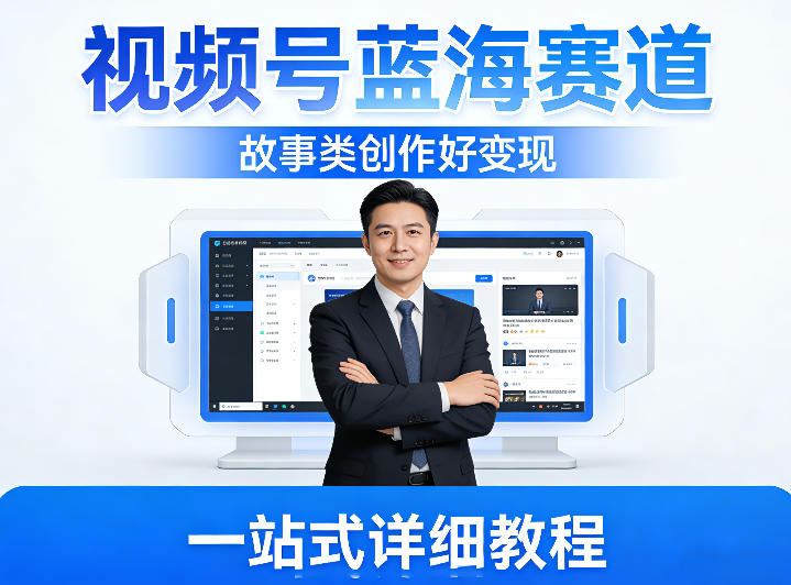 视频号蓝海赛道，故事类创作好变现，一站式详细教程-洛柒笔记