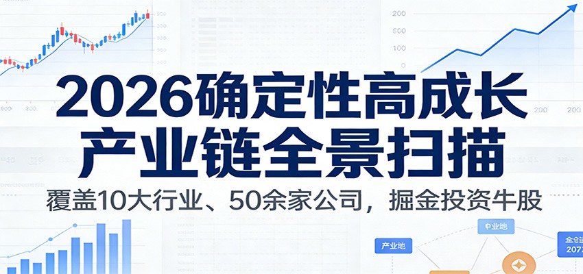 付费文章：2026确定性高成长产业链全景扫描：覆盖10大行业、50余家公司，掘金投资牛股-洛柒笔记