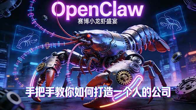 （17684期）OpenClaw，小龙虾-从产品到爆款的成长之路，手把手教你如何打造一个人的公司-洛柒笔记