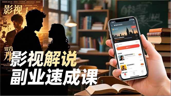 （16740期）Tk影视解说副业速成课，软件安装、全流程实操、爆款预设，新手两周变现-洛柒笔记
